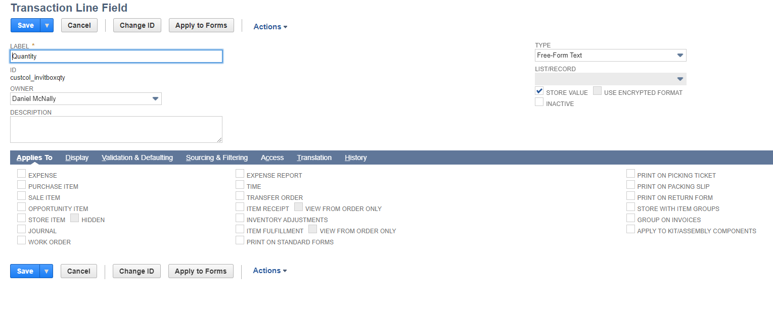 Sending Product Code and Quantity from Lightyear to NetSuite
