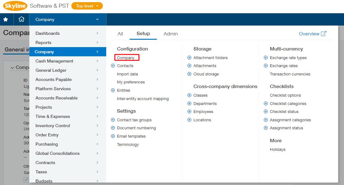 Sage Business Cloud Integration with Lightyear