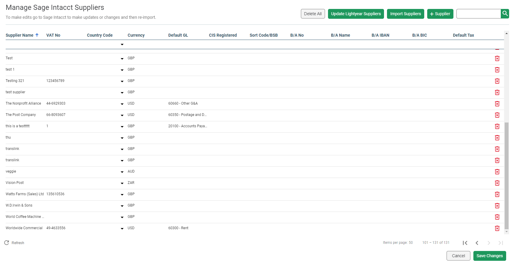 Sage Business Cloud Integration with Lightyear